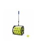 relaxdays Tennisball Sammler in Schwarz/ Silber - (B)29 x (H)106 x (T)27 cm