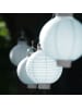 relaxdays 100x LED-Lampions in Weiß - Ø 20 cm