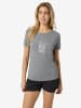 super.natural Merino T-Shirt W FLOWER BOOTS TEE in grau