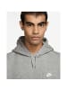 Nike Sweatshirt in DK GREY HEATHER/LT SMOKE GREY/WHITE