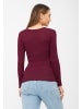 TOOCHE Rundkragen Langarmshirt "Berry Sparkle" in bordeaux
