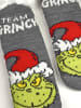 The Grinch The Grinch Hüttensocken Haussocken Kuschelsocken Wintersocken Socken in grau