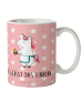 Mr. & Mrs. Panda Kindertasse Einhorn Muffin mit Spruch in Rot Pastell