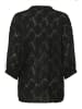 Soaked in Luxury Kurzarm-Bluse SLRaye Lockere Passform in Black