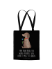 Mr. & Mrs. Panda Schultasche Hund Blume mit Spruch in Schwarz