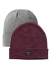 Jack & Jones Beanie Wollmütze Gerippte Wintermütze Cuff Hipster in Rot-2