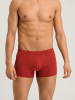 Hanro 2er-Pack Retro Boxershorts Cotton Essentials in red ochre/fresh grey