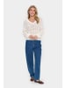 SAINT TROPEZ Strickpullover JunaSZ Gerade Passform in Ice