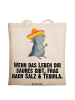 Mr. & Mrs. Panda Tragetasche Axolotl Tequila mit Spruch in Creme
