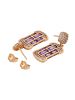 NAEMI Women Earrings in Rose Gold Violet