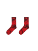 MUNADUNA Tie-Dye rote Socken