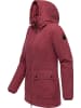 ragwear Kurzmantel Monadetta Warm YOUMODO in Wine Red