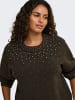 ONLY Carmakoma Strickpullover in Coffee Bean 1