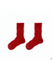 MUNADUNA 2er-Pack Reverse Frottee-Rote Happy Socken
