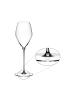 RIEDEL Glas 2er Set Rosé Weingläser + Poliertuch Veloce in 347 ml in transparent