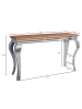 KADIMA DESIGN Konsolentisch Sheesham Massivholz/Metall 130x76,5x42cm Flurtisch