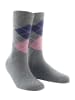 Wilox Baumwollsocken ARGYLE 2er Pack in grau