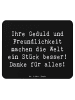 Mr. & Mrs. Panda Mauspad Spruch Erzieher-Dank mit Spruch in Schwarz