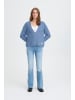 ICHI Strickjacke IHBLARISA Oversize fit in Blue Yonder