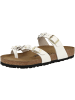 Birkenstock Zehensandale Mayari Flowers Naturleder normal in weiss
