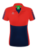 erima Six Wings Poloshirt in new navy/rot