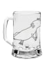 Mr. & Mrs. Panda Gravur Bierkrug Axolotl Schwimmen ohne Spruch in Transparent