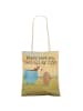 Mr. & Mrs. Panda Tasche Kaffee Bohne Design mit Spruch in Weiß