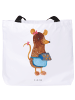 Mr. & Mrs. Panda Tote Bag Maus Kekse ohne Spruch in Weiß
