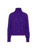 faina Damen Pullover Mit Perlen in LILA