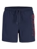 JACK & JONES Junior Badeshorts Jpstmaui Wave Logo Swim Shorts in navy blazer