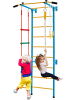 COSTWAY Kletterwand Sprossenwand in Gelb