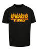 F4NT4STIC Oversize T-Shirt Stranger Things Fire Logo in schwarz