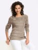Heine Ajourpullover in sesam