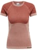 Hummel Hummel T-Shirt Hmlclea Yoga Damen Dehnbarem Atmungsaktiv Feuchtigkeitsabsorbierenden Nahtlosen in WITHERED ROSE/ROSE TAN MELANGE