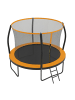 SONGMICS Trampolin Saul in Schwarz-Orange - Ø366 cm