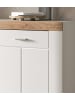 Inn.Furn Hochschrank weiß, Eiche 45 cm, Badschrank mit Soft-Close
