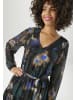Aniston CASUAL Tunikakleid in schwarz-royalblau-dunkelgrün-hellbraun-hellbeige