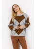 soyaconcept Pullover SC-Acacie 1 in hellgrau cognac - 0001