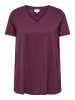 ONLY Carmakoma T-shirt in Mauve Wine