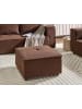Beliani Ottomane AXEBO in Braun - (W) 70 x (H) 42 x (L) 70 cm