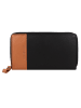 Greenburry Nappa Geldbörse RFID Schutz Leder 19.5 cm black-tan