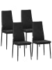 HOMCOM Esszimmerstuhl-41L x 50B x 97H cm-Schwarz
