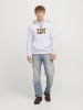 Jack & Jones Kapuzenpullover in White Melange