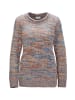 GOLDNER Pullover Pullover in bordeaux / gemustert