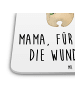 Mr. & Mrs. Panda Gläseruntersetzer Bären mit Blumenkranz mit Spruch in Weiß