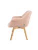 DUBI Möbel 2er-Set: Drehstuhl Mika-Ava in Rosa - (B)65 x (H)81 x  (T)66 cm