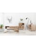 SalesFever Lowboard 150 cm im skandinavischen Design mit Rattan-Front und Stauraum in Natur
