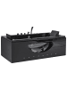 Beliani Whirlpool Badewannen HAWES in Schwarz - (W) 90 x (H) 67 x (L) 180 cm