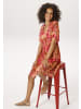 Aniston CASUAL Sommerkleid in apricot-fuchsia