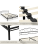 tectake Metallbett Sonno 180 x 200 cm, schwarz/schwarz